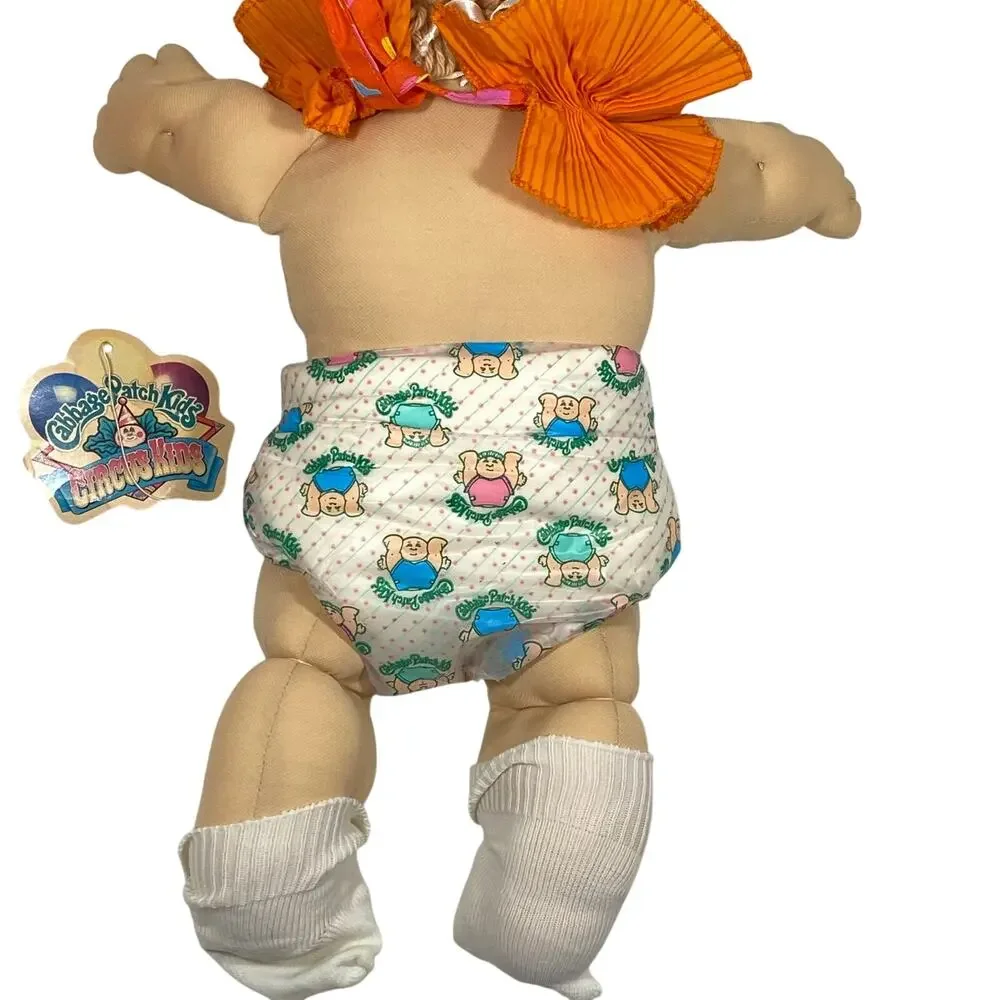 Vintage 1980s Coleco Cabbage Patch Circus Kids Clown Doll Mask Hat Multicolor